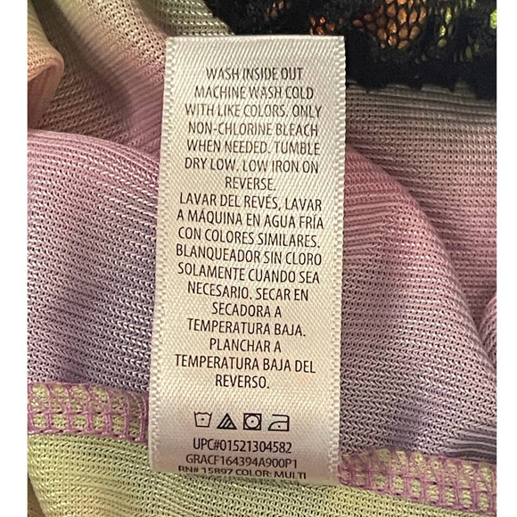 SPIDERWEB HALLOWEEN SKIRT|SIZE 4T|BLACK W TIE‎ DYE STRIPED UNDERSKIRT - Picture 4 of 5